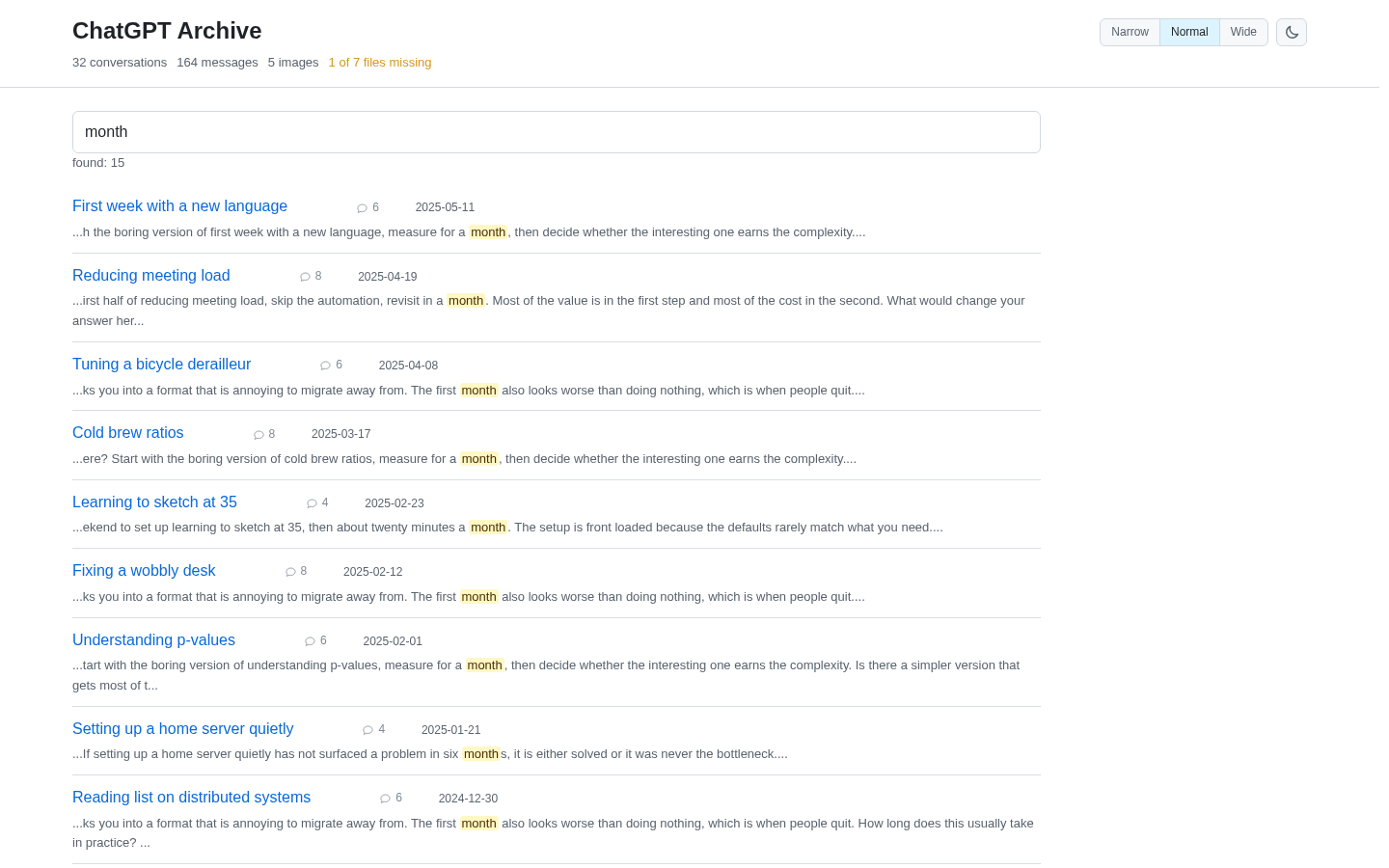 ChatGPT Export Viewer: read your ChatGPT data export offline